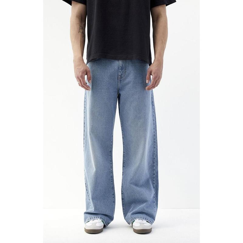 PacSun Men's Light Indigo Extreme Baggy Jeans