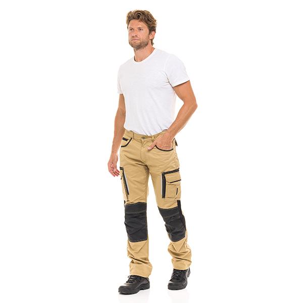 Men Utility Workwear Pant Construction Heavy Duty Safety Combat Outdoor Cargo Pocket Reinforcement Tactical Trouser