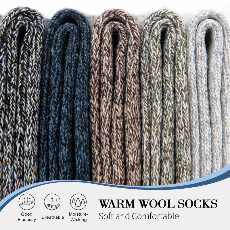 3 Pairs Winter Merino Lambs Wool Heavy Duty Thermal Boots Socks For Men Women Menswear Breathable Underwear