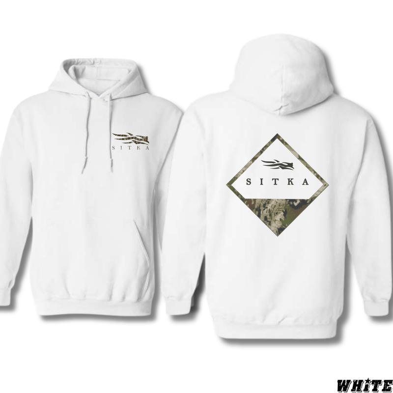 Sitka Hoodie - Camo Logo Design, Ideal for Wilderness Enthusiasts and Sitka Gear Fans, camo country hoodies, Unisex Hoodie for Adventure and Durability - Sweaters, Menswear