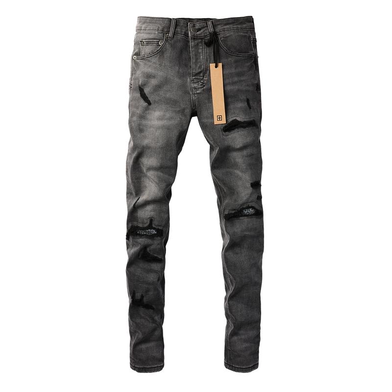 KSUBI-brand Men's Jeans Slim Fit Stretch Jeans Baggy Ripped Straight Skinny Denim Pants for Men Fashionable Biker Motocycle Holes Pants 2024