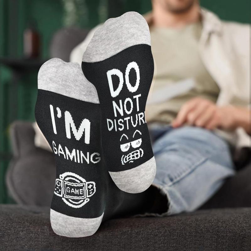 Funny Socks Stocking Stuffers for Men, Christmas Gifts for Teen Boys,Boyfriend,Dad Gamer Ideas Birthday Gifts