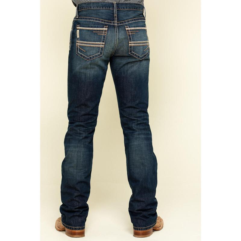 Cinch Men's Ian Dark Wash Slim Bootcut Rigid Denim Jeans