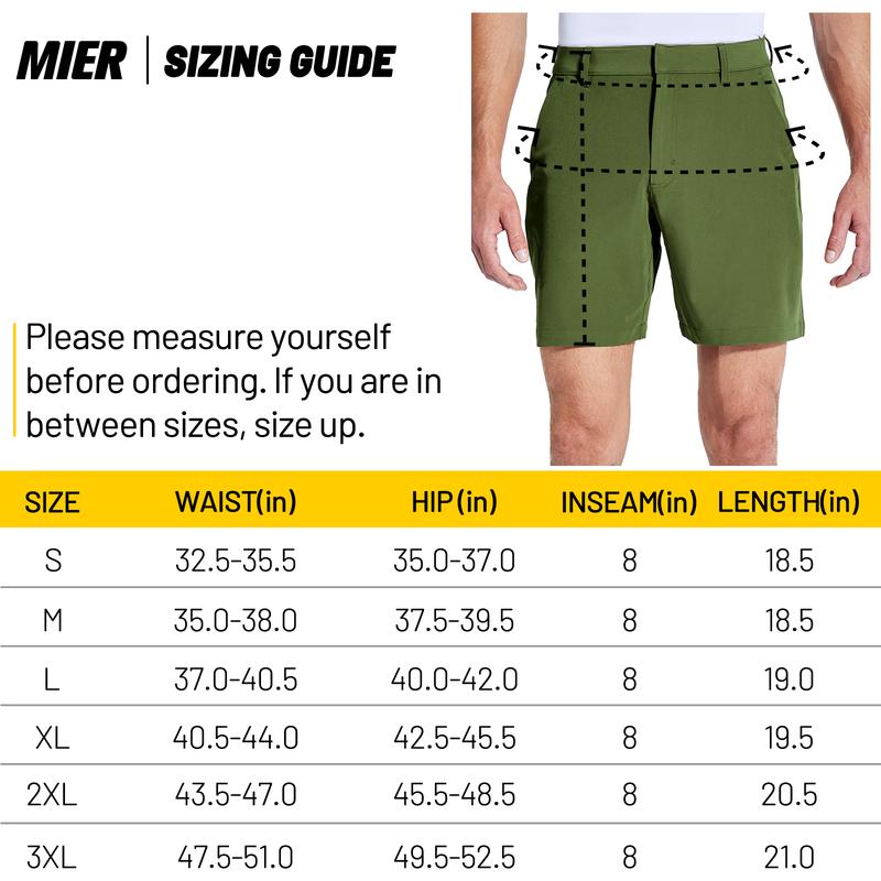 MIER Men's  Golf Shorts 8