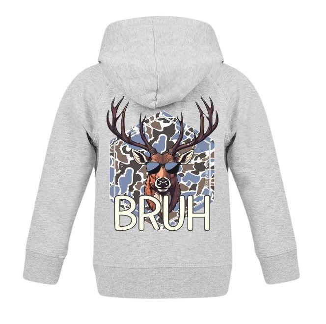 Camo Buck Bruh Youth Hoodie, Vintage Boy Mom Shirt, Camo Boy Pullover, Camo Girl Pullover