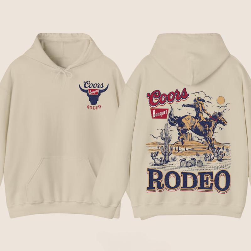 Coors Western Cowboy Hoodie, Vintage 90s Graphic Western Hoodie, Retro Coors Unisex Hoodie