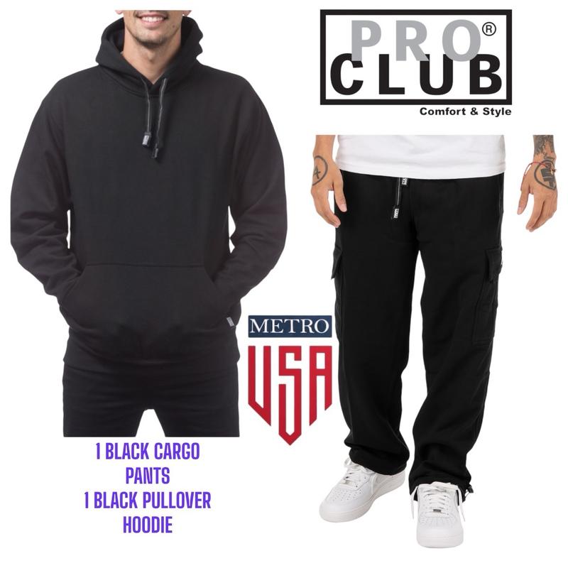 PRO CLUB CARGO SWEATPANTS AND ZIPPER HOODIE OR PULLOVER HOODIE COMBO SET, or CUSTOMIZE CHOOSE YOUR OWN SET.