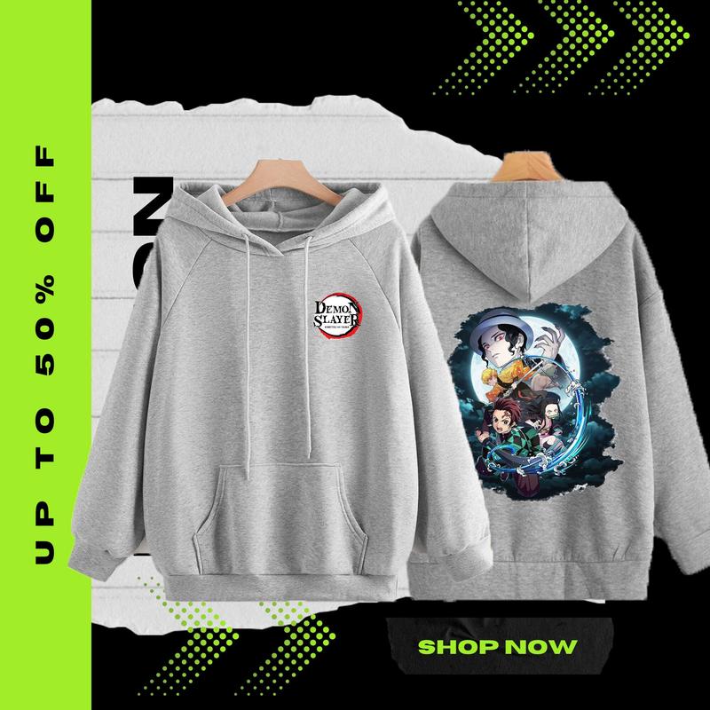 [Ready Stock In Malaysia]Demon Slayer Fashion Hoodie Lelaki Hoodie Baju Lelaki Jacket Viral Hoodie Long Sleeve Hoodie Unisex Hoodie Sweatshirts