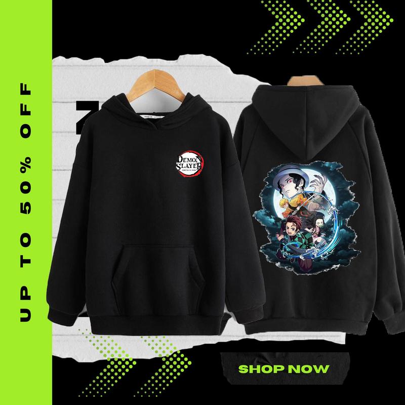 [Ready Stock In Malaysia]Demon Slayer Fashion Hoodie Lelaki Hoodie Baju Lelaki Jacket Viral Hoodie Long Sleeve Hoodie Unisex Hoodie Sweatshirts