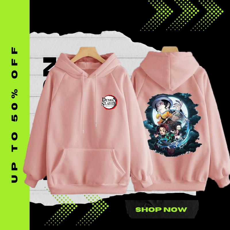 [Ready Stock In Malaysia]Demon Slayer Fashion Hoodie Lelaki Hoodie Baju Lelaki Jacket Viral Hoodie Long Sleeve Hoodie Unisex Hoodie Sweatshirts