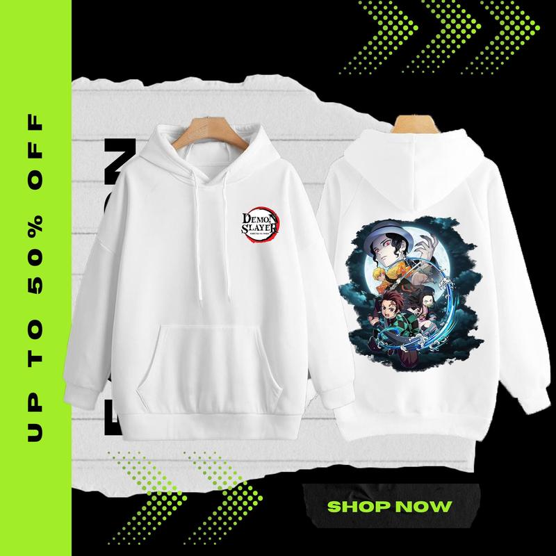 [Ready Stock In Malaysia]Demon Slayer Fashion Hoodie Lelaki Hoodie Baju Lelaki Jacket Viral Hoodie Long Sleeve Hoodie Unisex Hoodie Sweatshirts