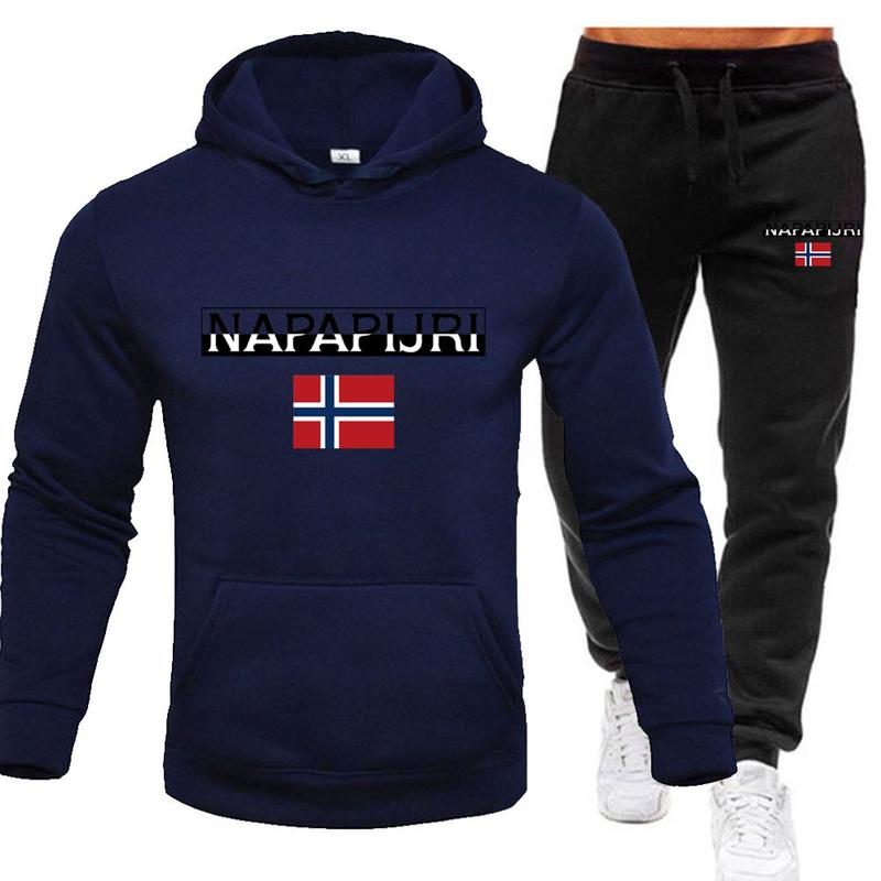 Print Hoodies and Sweatpants Classic Men Women Daily Casual Sports Jogging Suit Hooded Long sleeve Pullovers