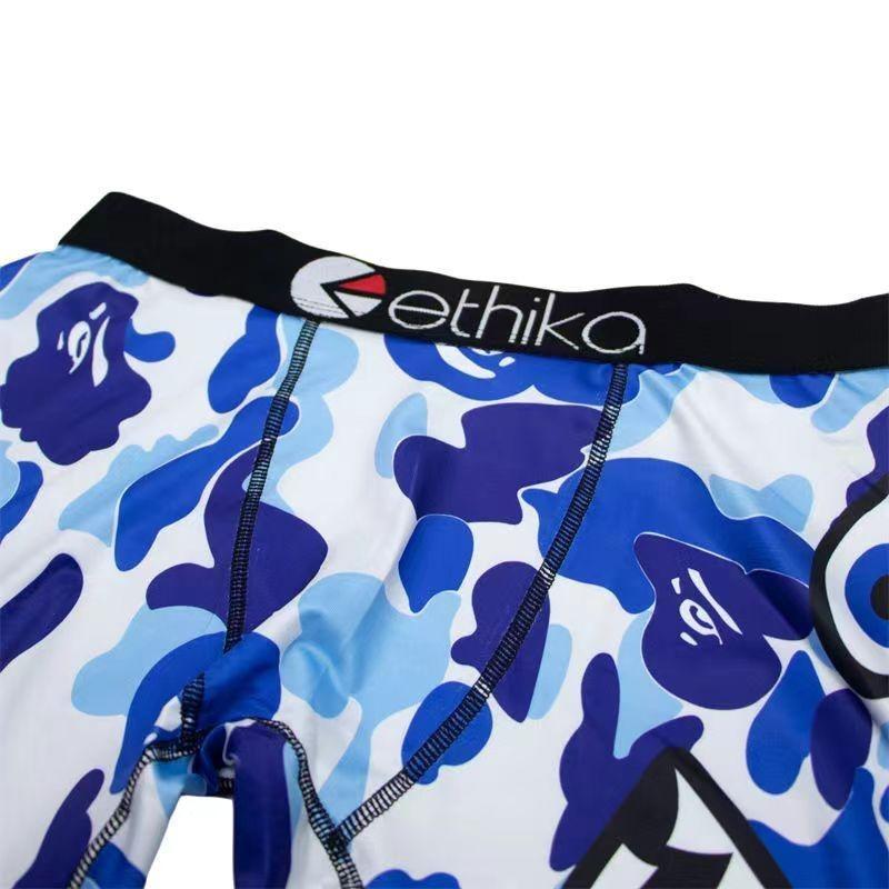 3 Pack Ethika Men's boxing Underwear Boxer Briefs Trendy Fashion boxing Boxers Sexy underwear Fabric Menswear