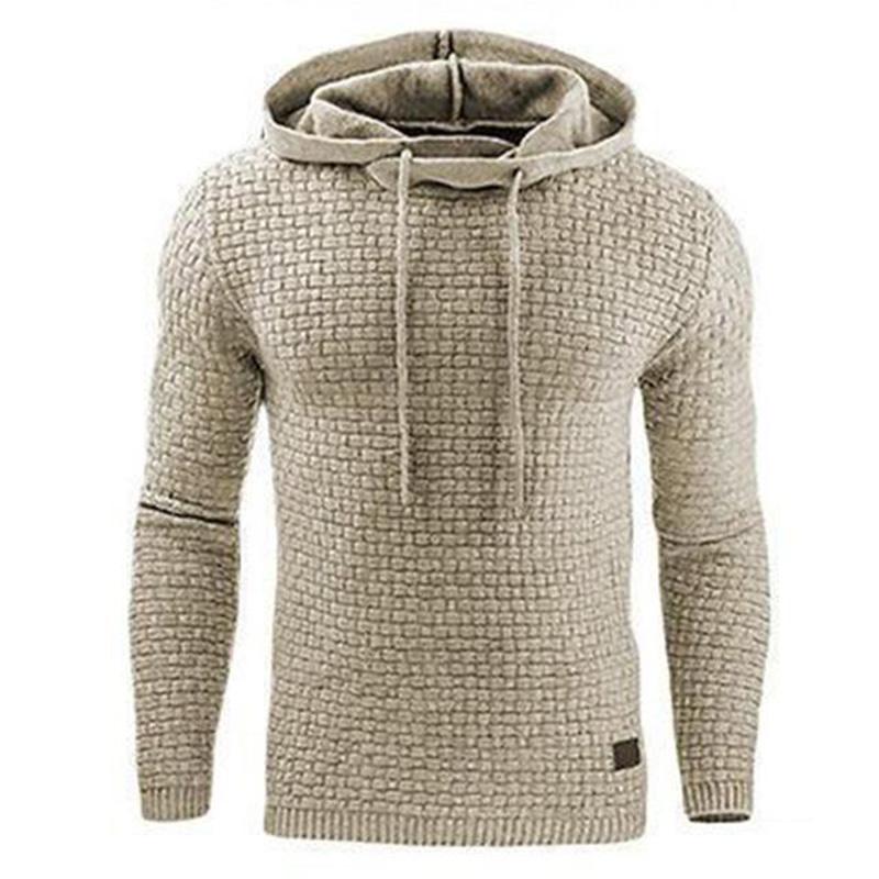 Mens Sweatshirts Hoodie Men's Long Sleeve Hoodie Warm Color Sweatshirt Jacket Hoodies, Knitted Men's Sweater Casual Hooded Pullover Cotton Sweatercoat