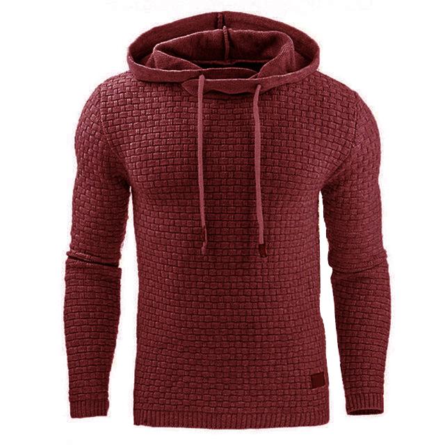 Mens Sweatshirts Hoodie Men's Long Sleeve Hoodie Warm Color Sweatshirt Jacket Hoodies, Knitted Men's Sweater Casual Hooded Pullover Cotton Sweatercoat