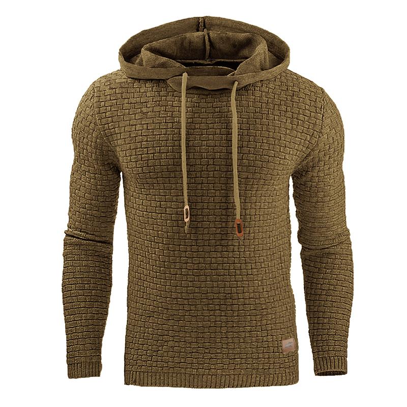 Mens Sweatshirts Hoodie Men's Long Sleeve Hoodie Warm Color Sweatshirt Jacket Hoodies, Knitted Men's Sweater Casual Hooded Pullover Cotton Sweatercoat