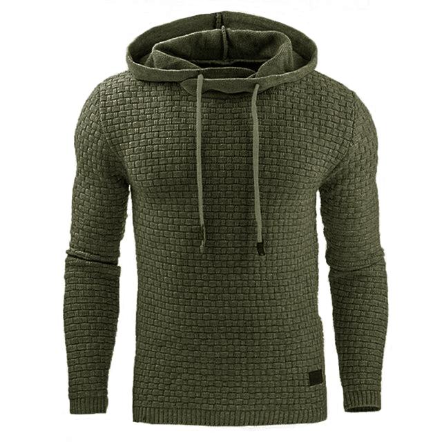 Mens Sweatshirts Hoodie Men's Long Sleeve Hoodie Warm Color Sweatshirt Jacket Hoodies, Knitted Men's Sweater Casual Hooded Pullover Cotton Sweatercoat