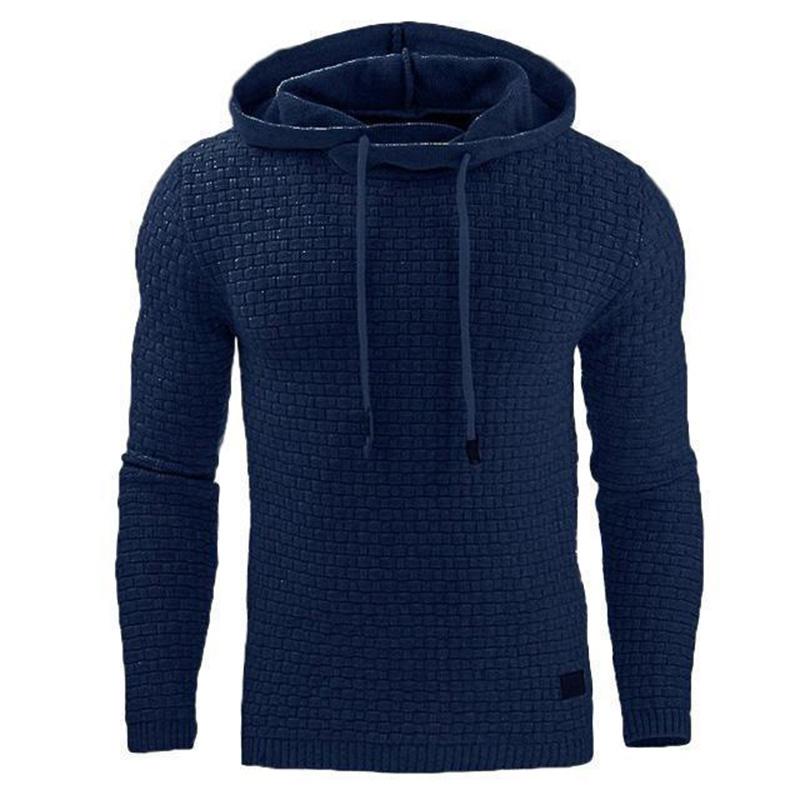 Mens Sweatshirts Hoodie Men's Long Sleeve Hoodie Warm Color Sweatshirt Jacket Hoodies, Knitted Men's Sweater Casual Hooded Pullover Cotton Sweatercoat