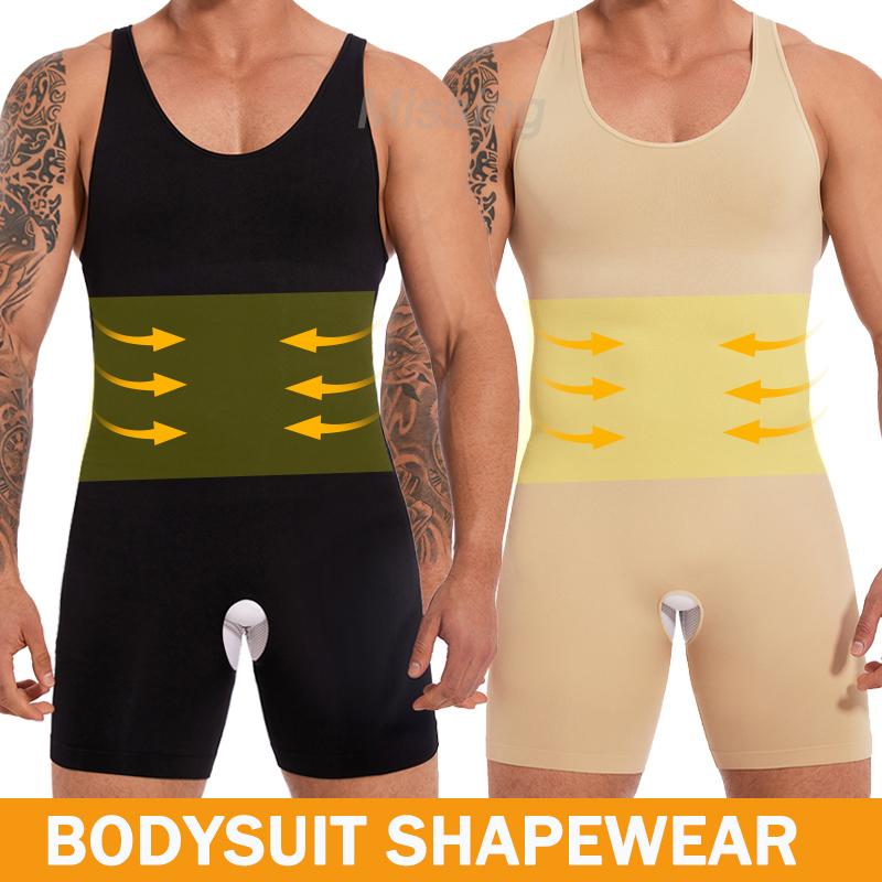 Men's Shapewear Tank Top ,Men Full Body Shaper Tummy Control Sleeveless Bodysuit ,Men One-Piece Shapewear For Indoor Outdoor Menswear Underwear