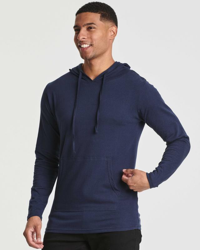 3 Pack: Men's Cotton Lightweight Casual Pullover Drawstring Hoodie With Pocket (Available In Big & Tall)