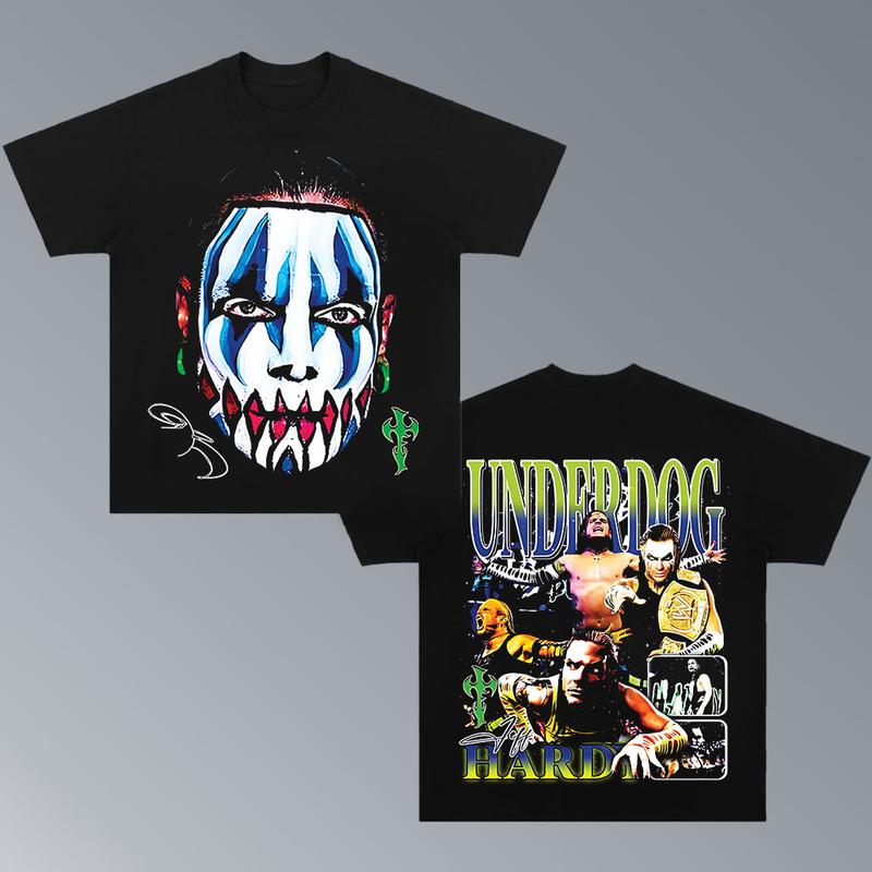 JEFF HARDY Wrestling Tee, Wrestling Graphic Tee, WWE Shirt, MMA Shirt, Sports T-shirt, Athlete Shirt, Wrestling Gift, Gift for Him Gift For Her Hoodie Sweatshirt  Streetwear