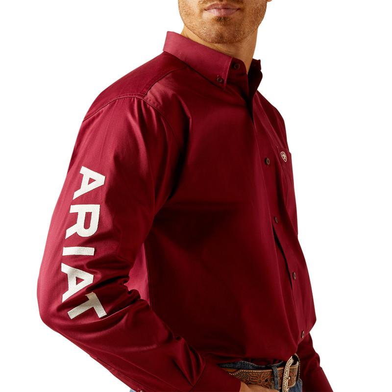 Casa Raul Ariat Team Logo Dark Red White - Mens Shirt  - 10052820