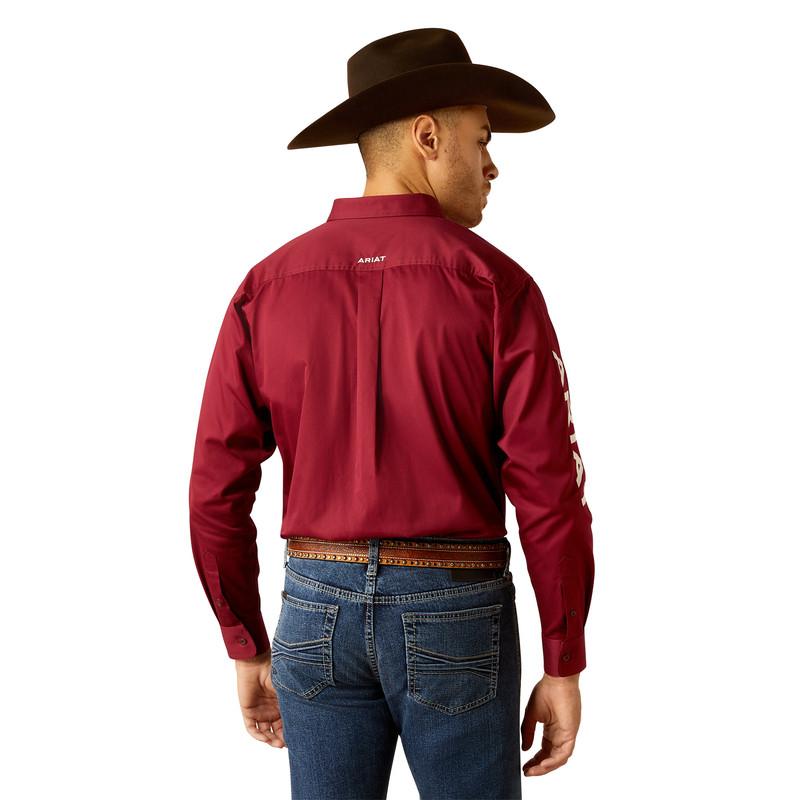 Casa Raul Ariat Team Logo Dark Red White - Mens Shirt  - 10052820