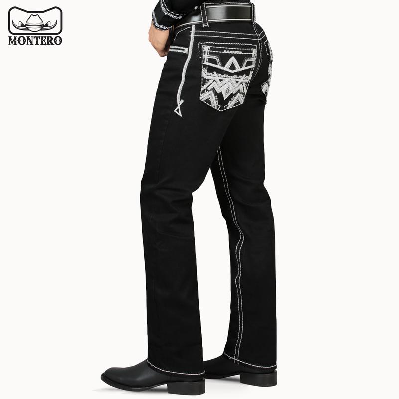 MONTERO Cowboy Denim Jeans MT4591 Black for Men