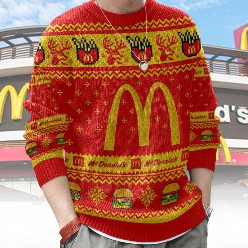 McDonald’s Ugly Sweater Ugly. Sweater Christmas Classic