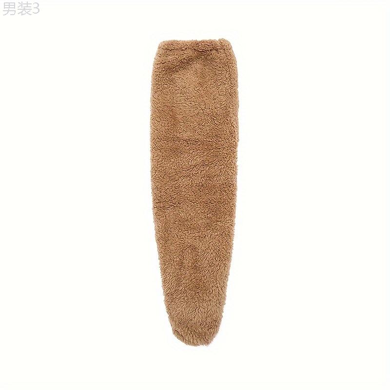 Men's Soft Leg Cushion Sleeves, Over The Knee Thickened Warm Plush Floor Socks, For Winter