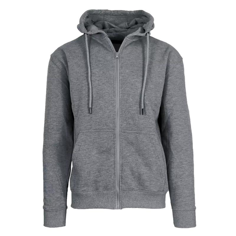 3 PACK: Men's Heavyweight Fleece Lined Full Zip Hoodie Sweatshirt With Pockets casual hoodie