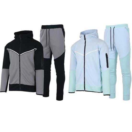 Men’s 4-Piece Fleece Zip Hoodie & Jogger Sets- 2 Full Sets