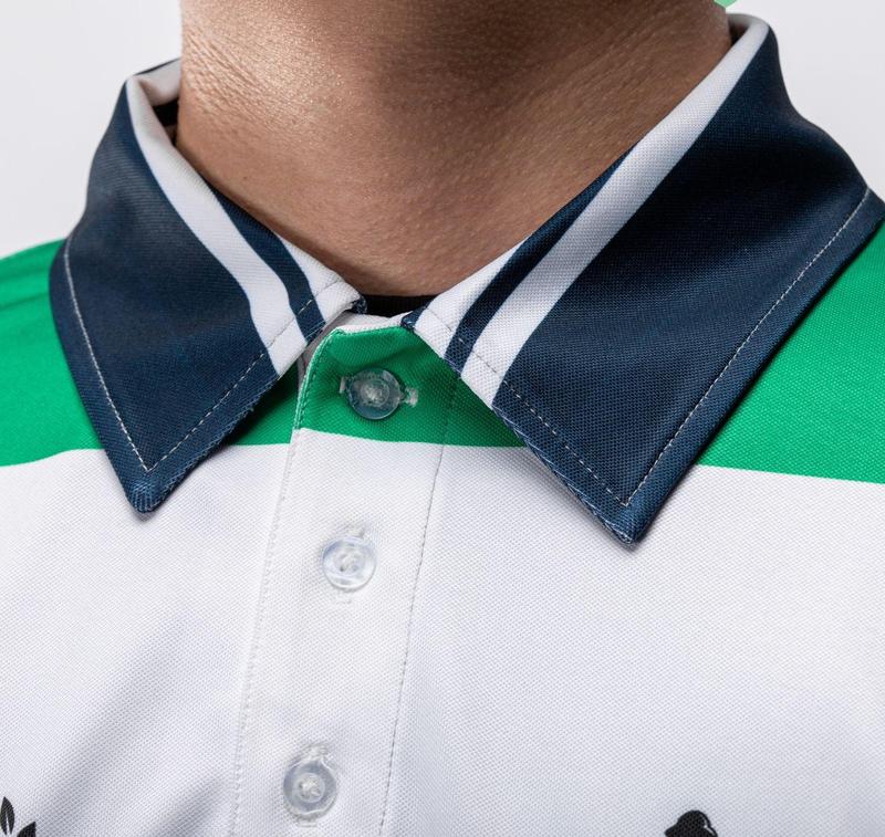 2024 Masters by Peter Millar Concession Beer Cups Performance Golf Polo Shirt - Stylish and Comfortable for Golf Enthusiasts!