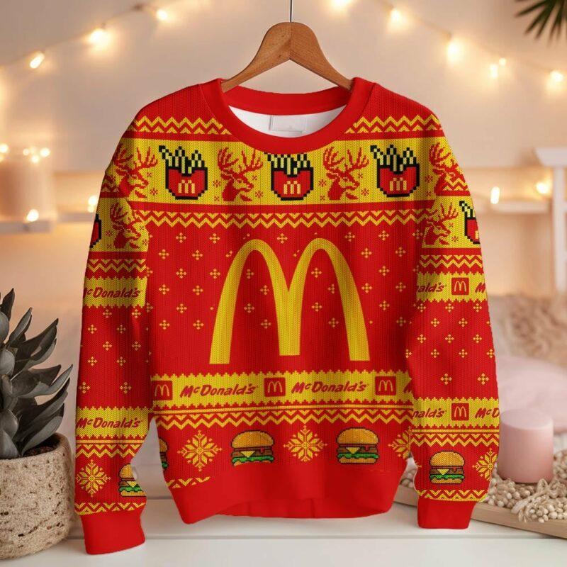 McDonald’s Ugly Sweater Ugly. Sweater Christmas Classic