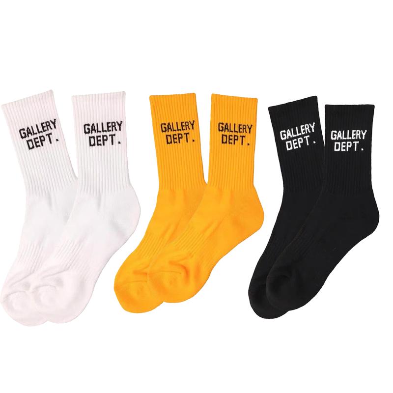 Letter Gallery Department Socks for Men Women cotton crew socks, 1 pair bag, hip hop socks for adults Classic fashion Sports  Casual Stylish