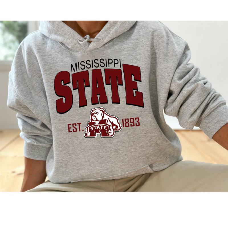 Vintage NCAA College Mascot EST All Sport Teams Sport Grey Unisex Hoodie Streetwear Top Sports Classic Sweater Pullover Long Sleeve Sweatshirts Christmas t shirt