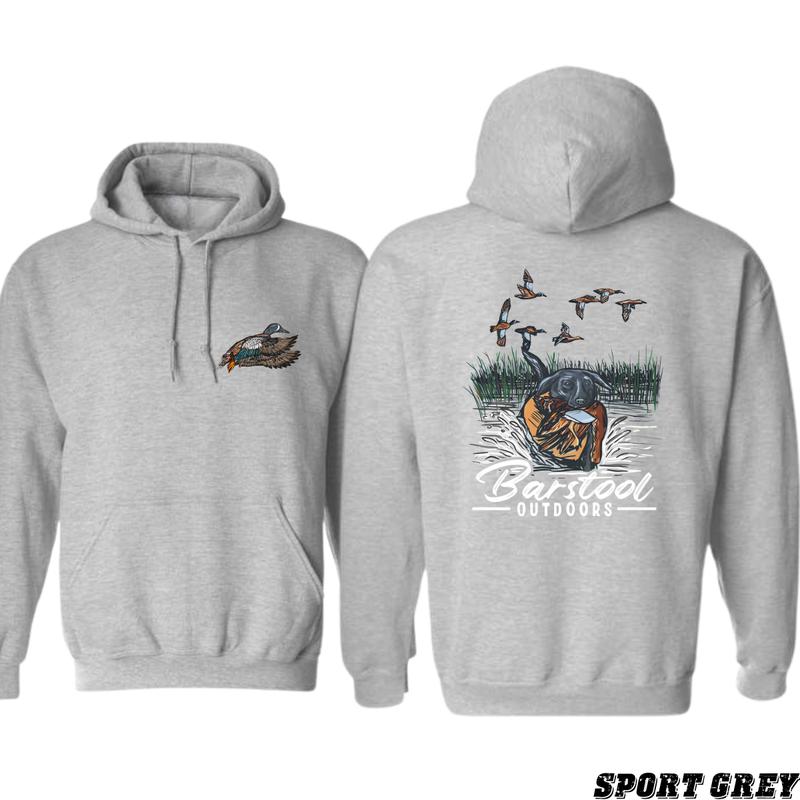 Barstool Outdoors Hoodie - Ideal for Nature Enthusiasts and Duck Hunting Fans Menswear Sweaters