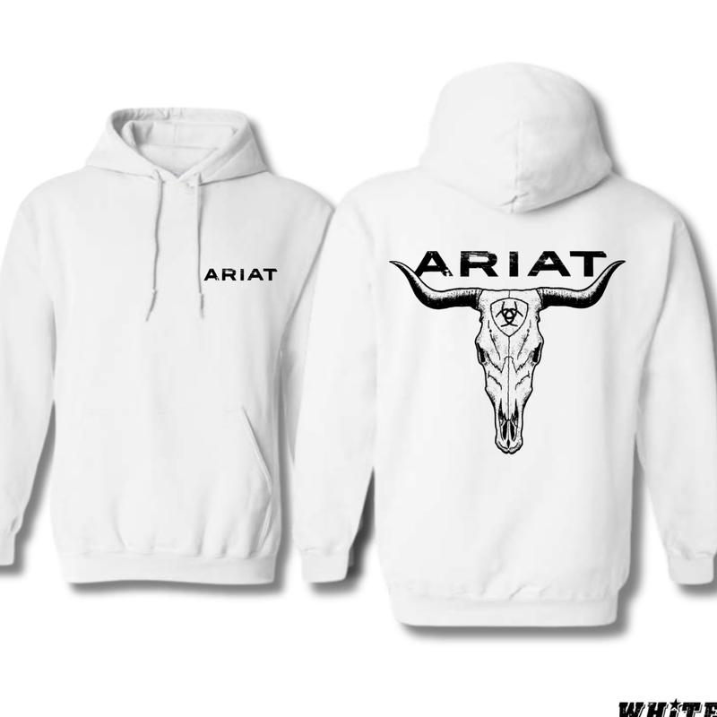 Ariat Western Hoodie - Bold Skull Design, Perfect for Western Wear Enthusiasts, Casual and Stylish Comfort, Great for Ranch Life and Rodeo Fans