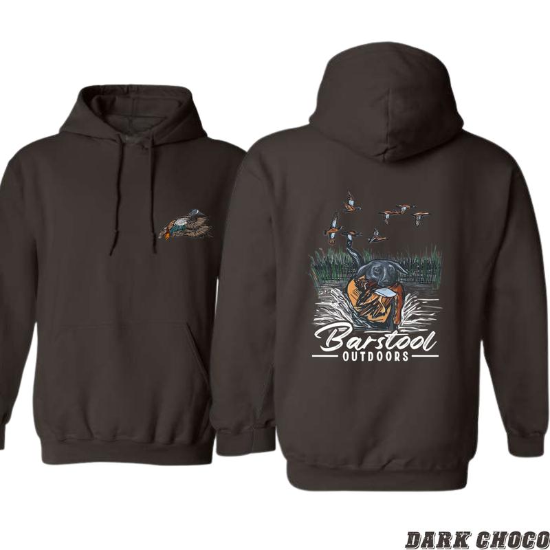 Barstool Outdoors Hoodie - Ideal for Nature Enthusiasts and Duck Hunting Fans Menswear Sweaters