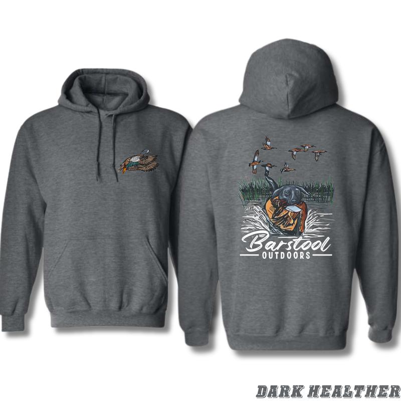 Barstool Outdoors Hoodie - Ideal for Nature Enthusiasts and Duck Hunting Fans Menswear Sweaters