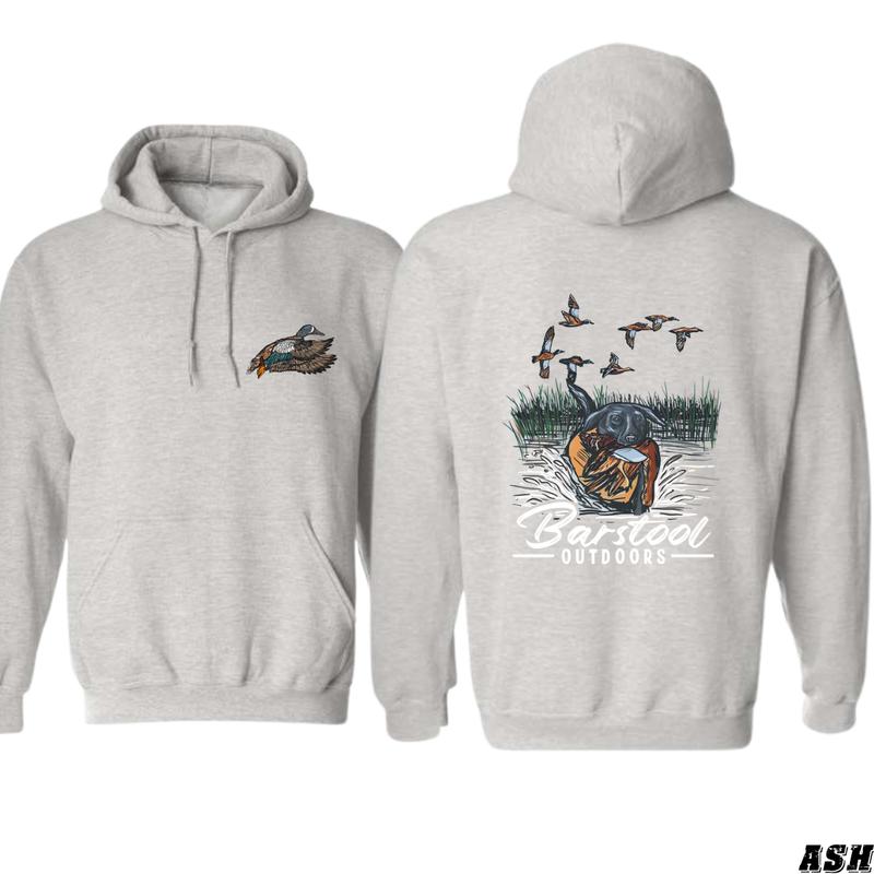 Barstool Outdoors Hoodie - Ideal for Nature Enthusiasts and Duck Hunting Fans Menswear Sweaters