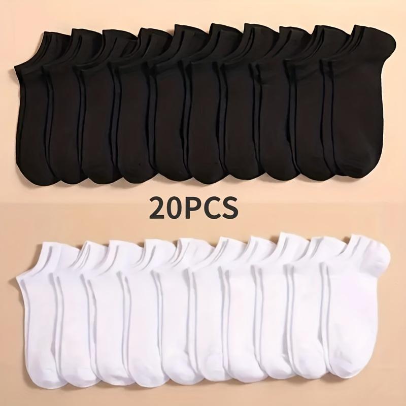 Durable & Breathable: 10-Pack Versatile Solid Color Ankle Socks, Easy-to-Maintain & Perfect for Any Outfit Menswear Beige Casual Plain Tropical