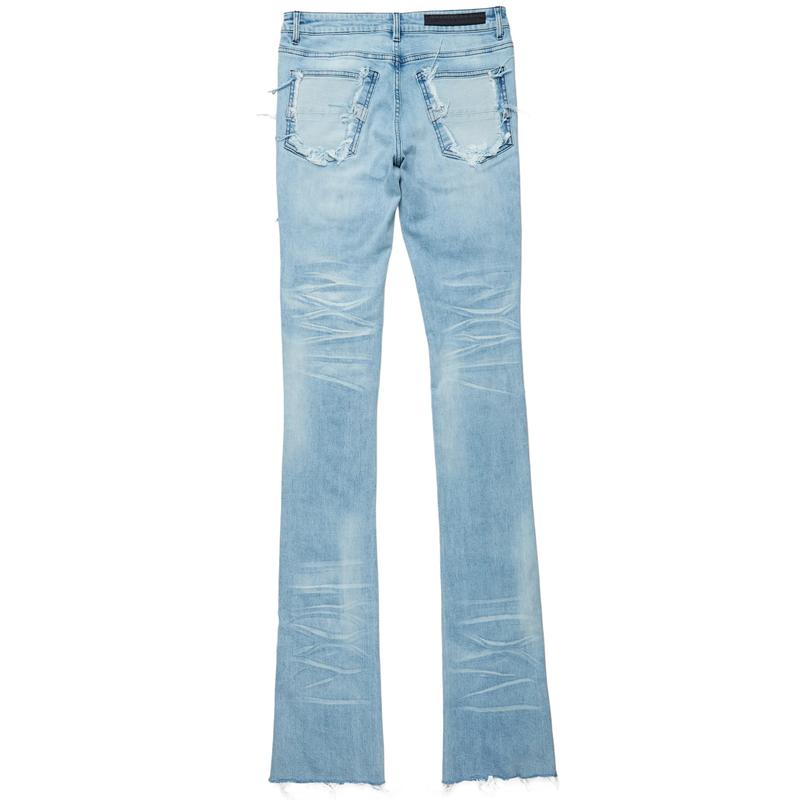 Petrus Blue Super Stacked Flare Jean