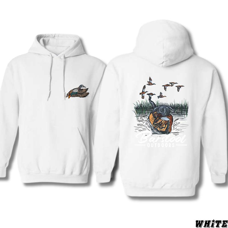 Barstool Outdoors Hoodie - Ideal for Nature Enthusiasts and Duck Hunting Fans Menswear Sweaters