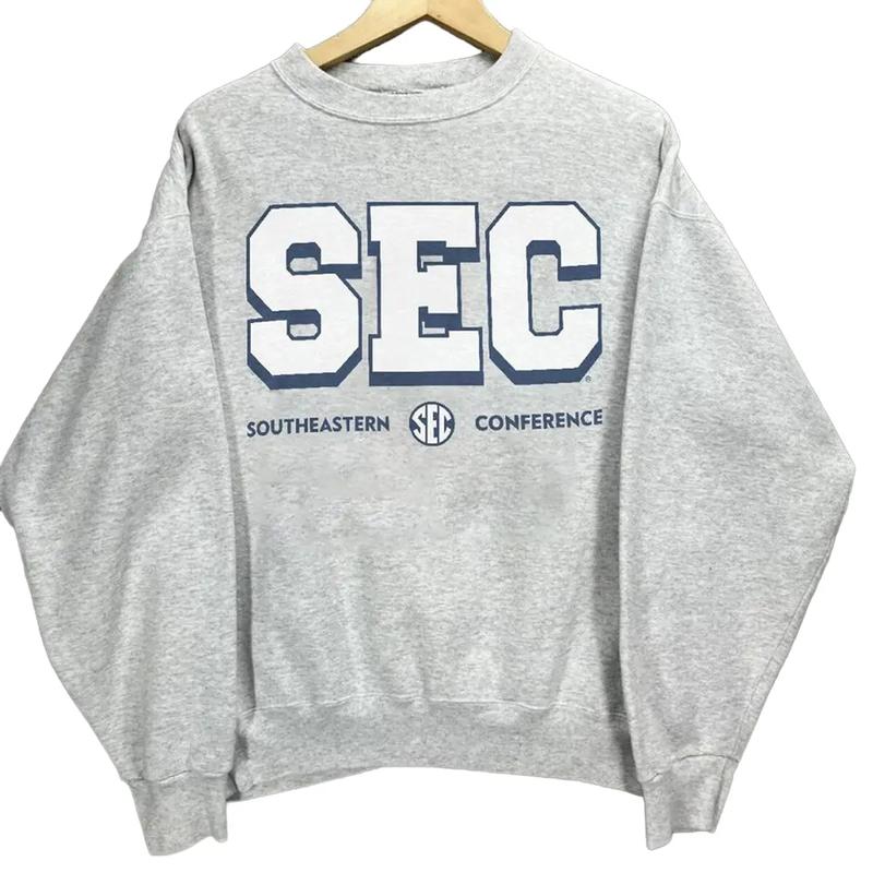 Retro Sec Sweatshirt Southeastern Conference, Sport Sweatshirt Menswear Hoodie