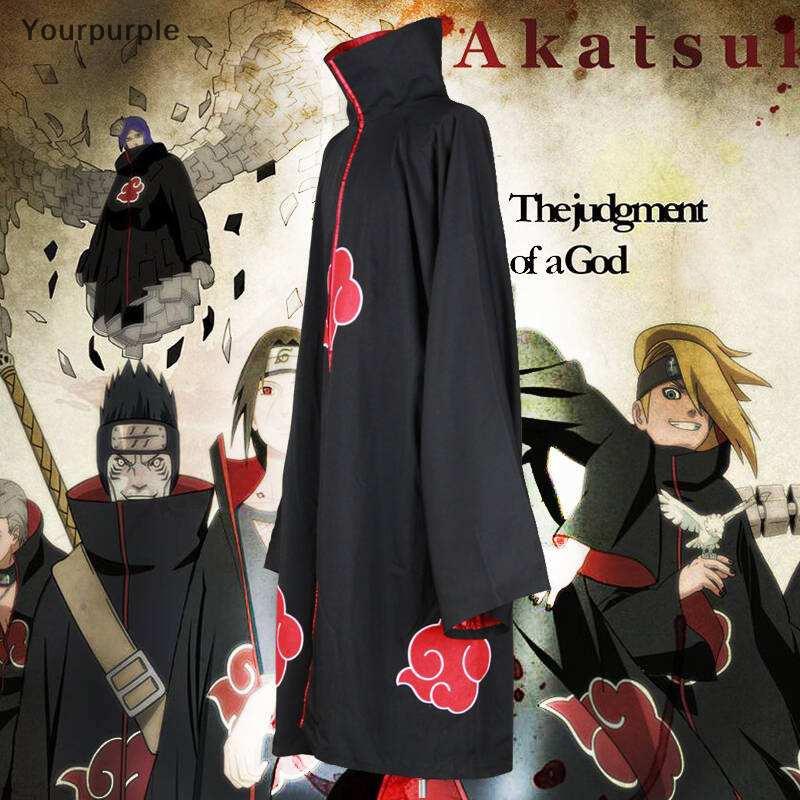 Yourpurple animer cosplay costume Akatsuki Itachi cloak high quality Anime - Accessories Cosplay