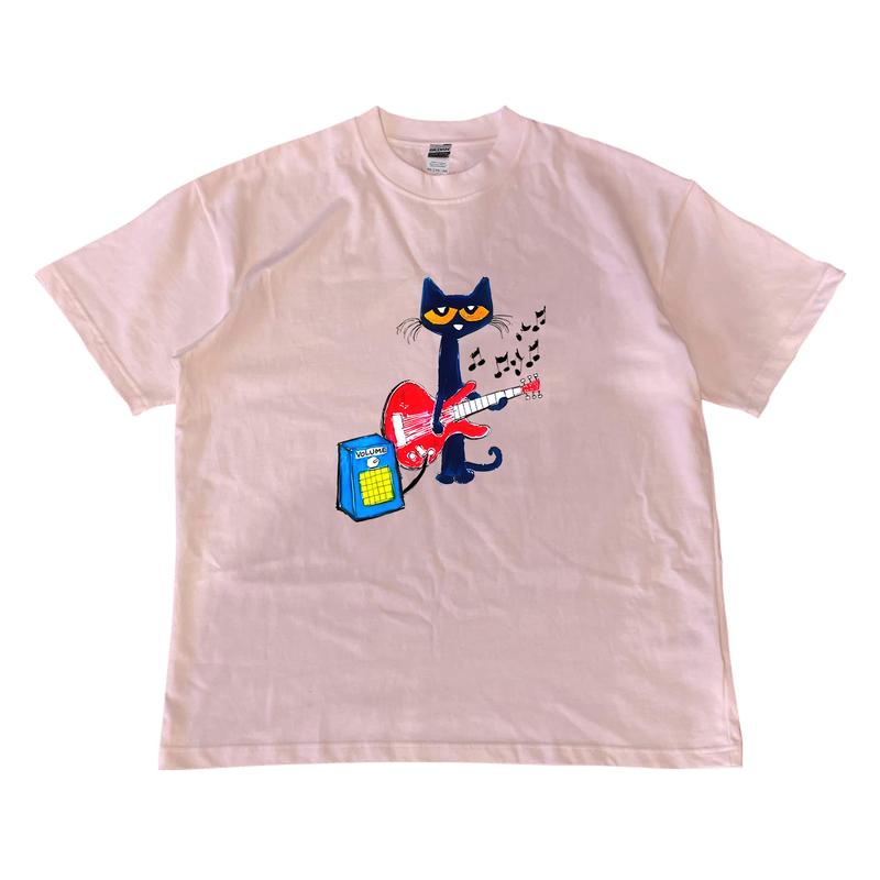 Pete the Cat Playing Guitar Shirt, Baby Tee Graphic Shirt, MW Unisex Shirt Menswear Top