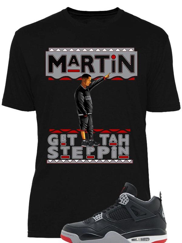 We Will Fit Shirt to match the Jordan 4 bred reimagined black red