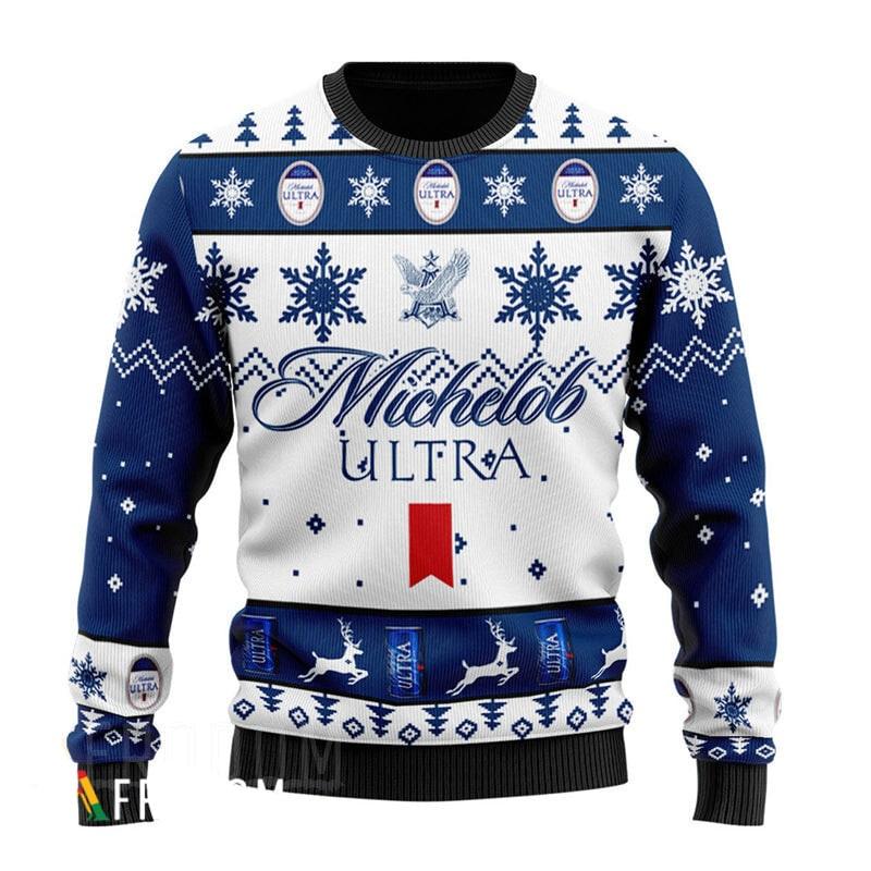 Michelob Ultra Ugly Sweater Christmas Classic