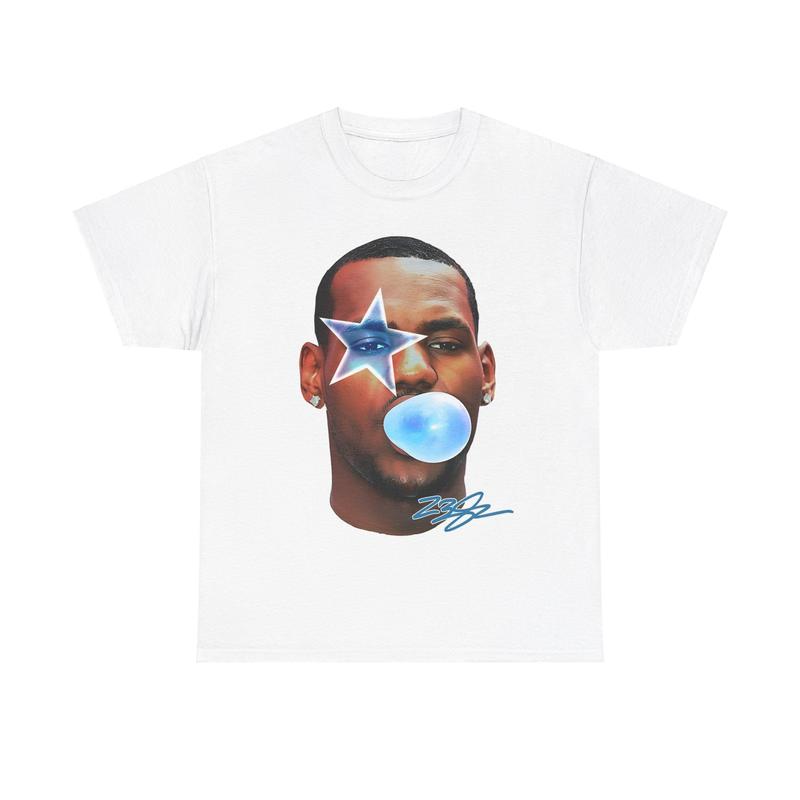 LEBRON JAMES BIG FACE GRAPHIC TEE WHITE - STREETWEAR